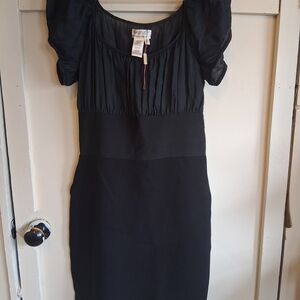 Max Studio Black Silk Bodice Sheath Dress – Cocktail / Work – Size M